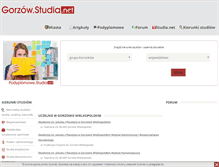 Tablet Screenshot of gorzow.studia.net