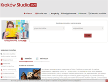 Tablet Screenshot of krakow.studia.net