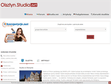 Tablet Screenshot of olsztyn.studia.net