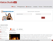 Tablet Screenshot of kielce.studia.net