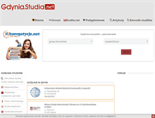 Tablet Screenshot of gdynia.studia.net